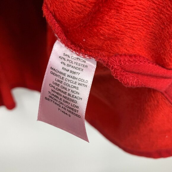 Liz Claiborne Sweatshirt Red Mock Neck Long Sleeve Tunic Sweater - Picture 5 of 10